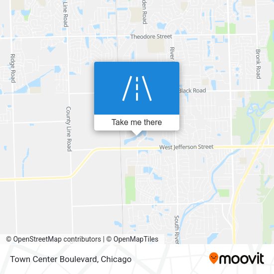 Town Center Boulevard map