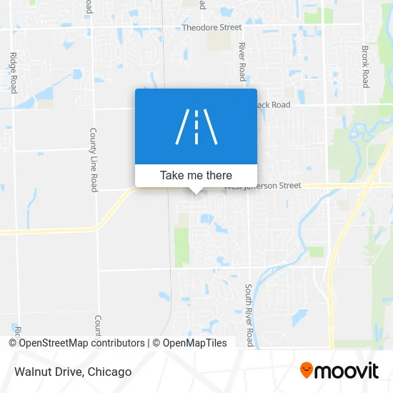 Walnut Drive map