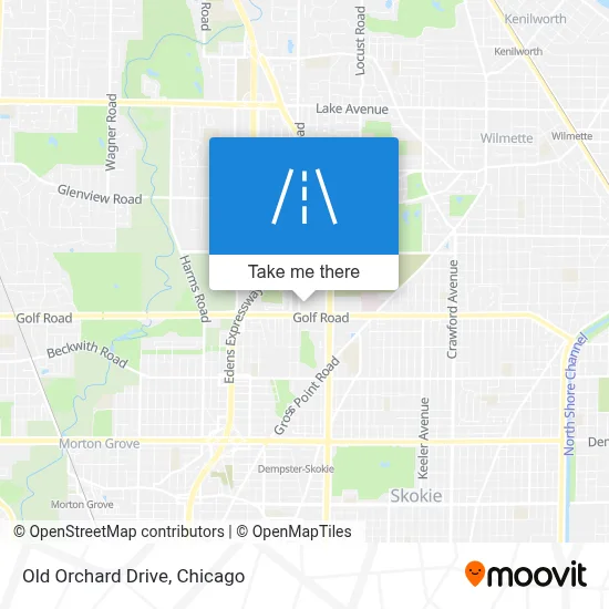 Old Orchard Drive map