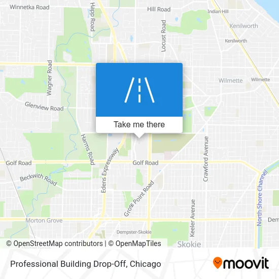 Professional Building Drop-Off map