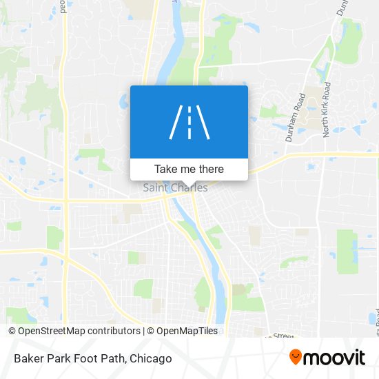 Baker Park Foot Path map