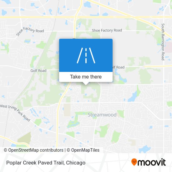 Poplar Creek Paved Trail map