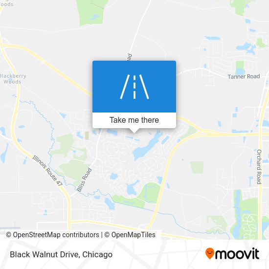 Black Walnut Drive map