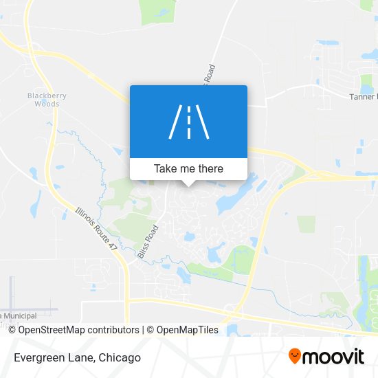 Mapa de Evergreen Lane