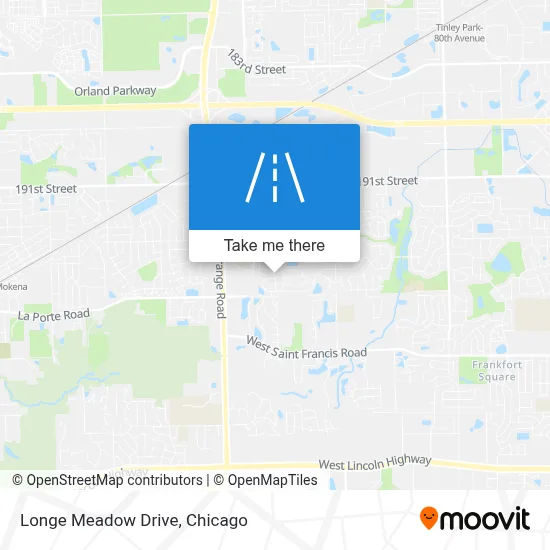 Longe Meadow Drive map