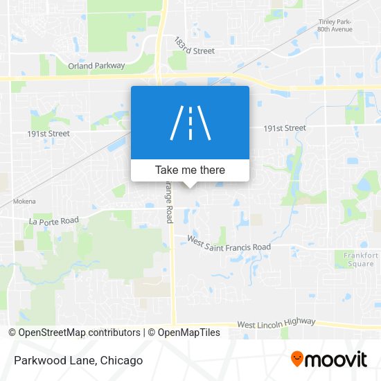 Mapa de Parkwood Lane