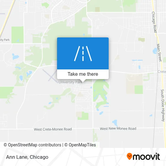 Ann Lane map