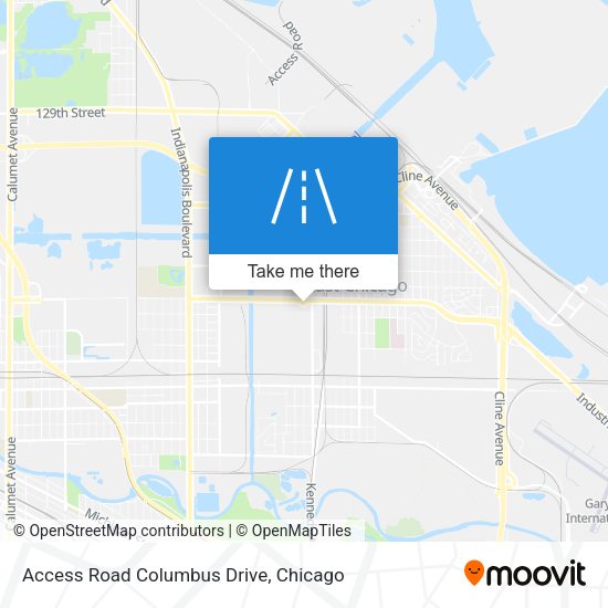 Access Road Columbus Drive map