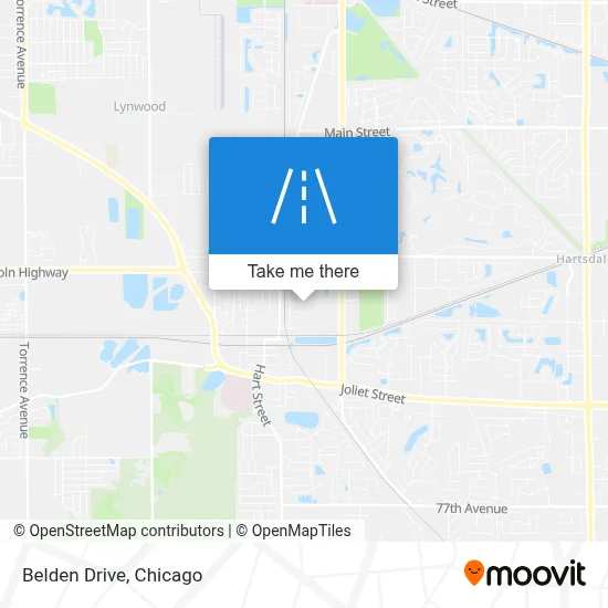 Belden Drive map