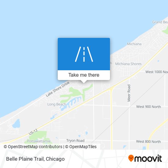 Mapa de Belle Plaine Trail