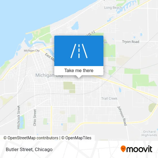 Butler Street map