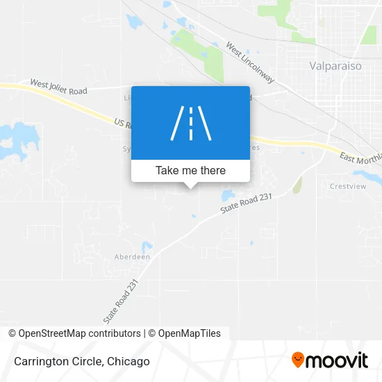 Carrington Circle map