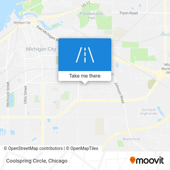 Coolspring Circle map