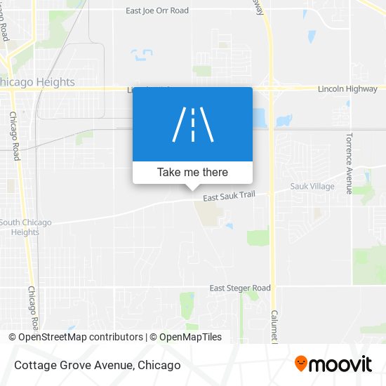 Cottage Grove Avenue map