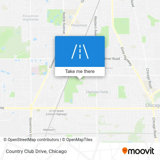 Country Club Drive map