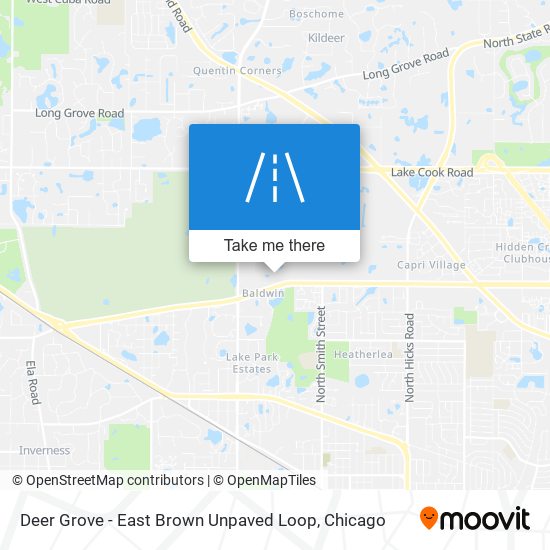 Deer Grove - East Brown Unpaved Loop map