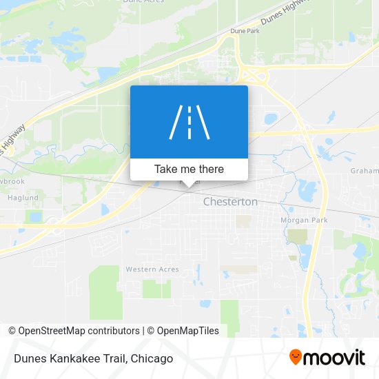 Mapa de Dunes Kankakee Trail
