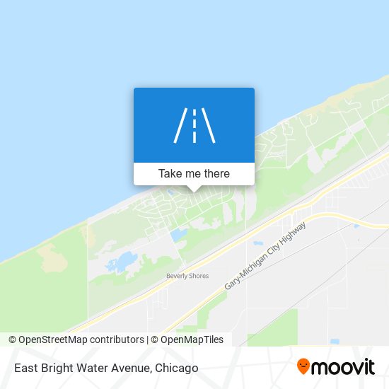 East Bright Water Avenue map