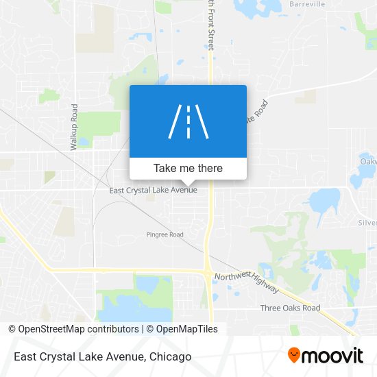 East Crystal Lake Avenue map
