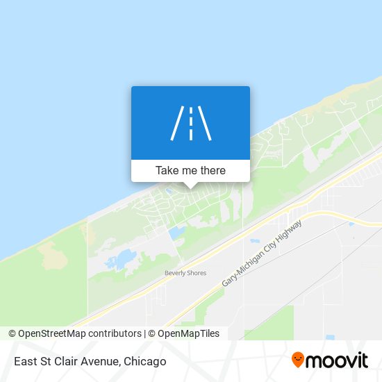 Mapa de East St Clair Avenue