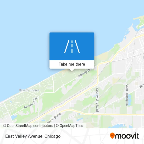 East Valley Avenue map