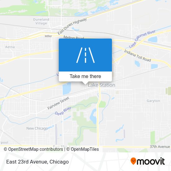 Mapa de East 23rd Avenue