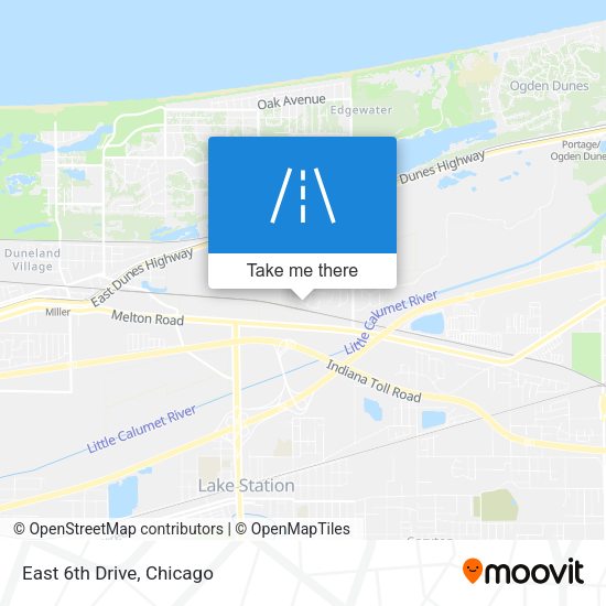 Mapa de East 6th Drive