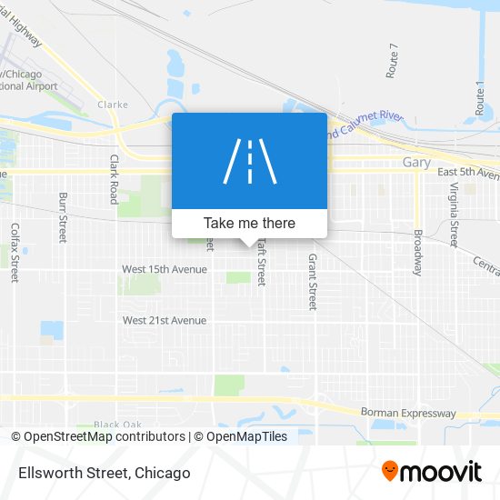 Ellsworth Street map