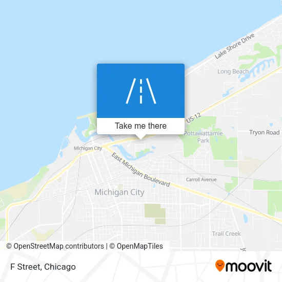 F Street map
