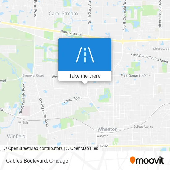 Gables Boulevard map