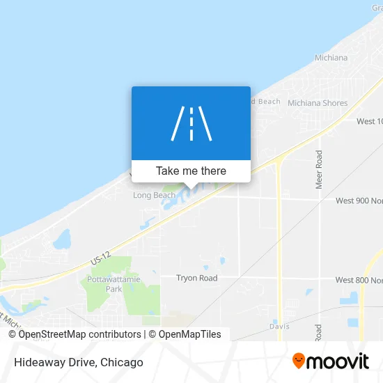 Hideaway Drive map