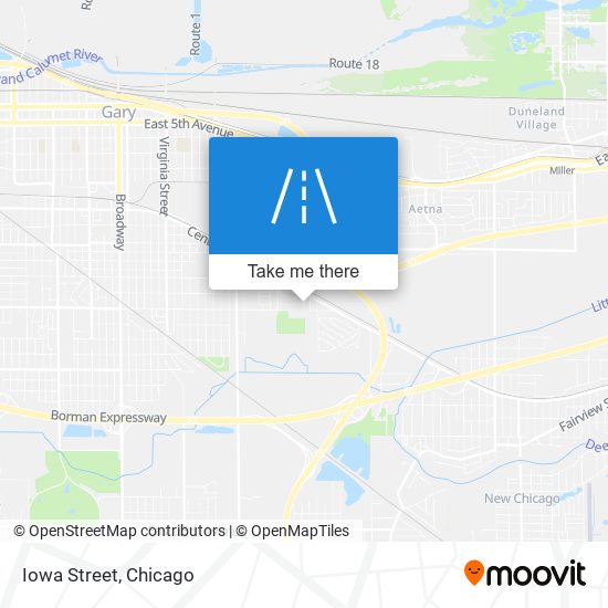 Iowa Street map