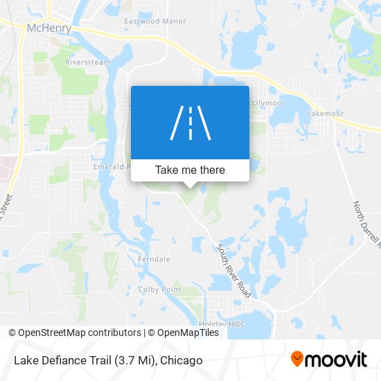 Mapa de Lake Defiance Trail (3.7 Mi)