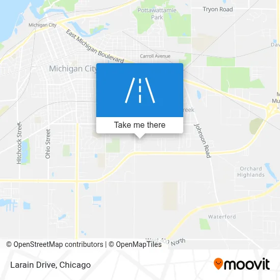 Larain Drive map