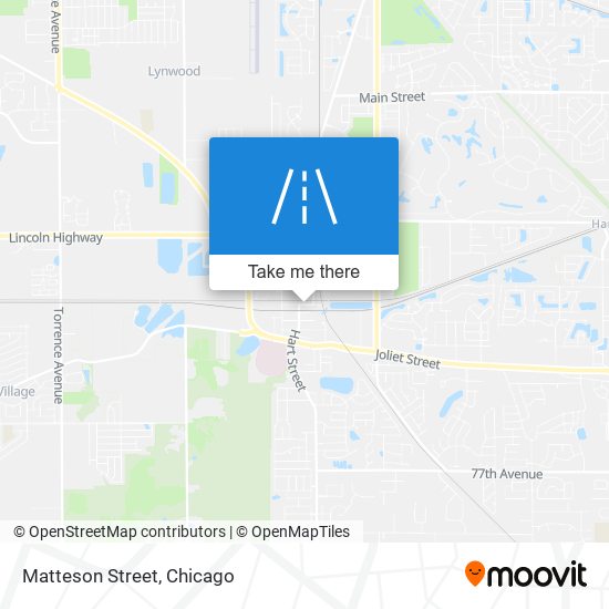 Matteson Street map