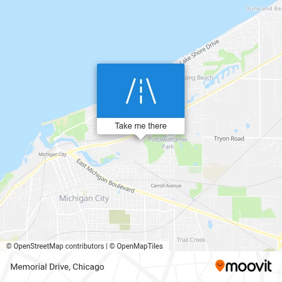 Memorial Drive map