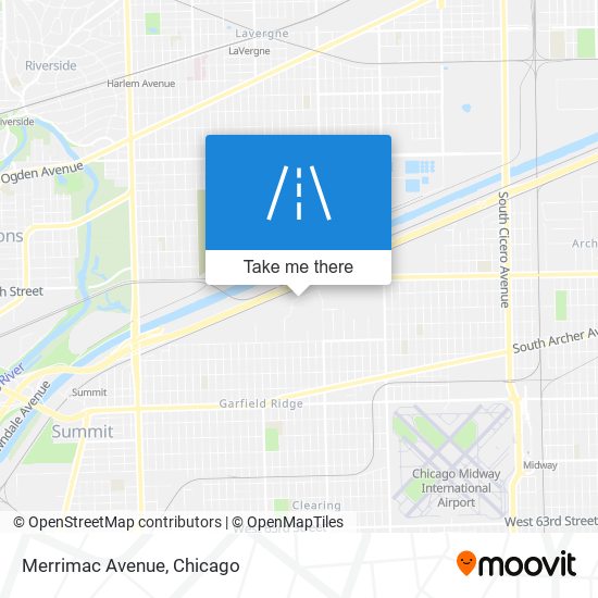 Merrimac Avenue map