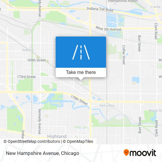 Mapa de New Hampshire Avenue