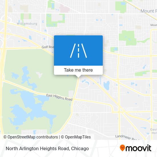 Mapa de North Arlington Heights Road