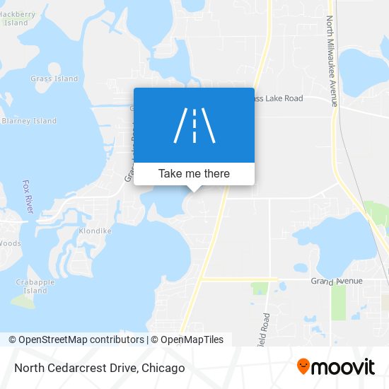 North Cedarcrest Drive map