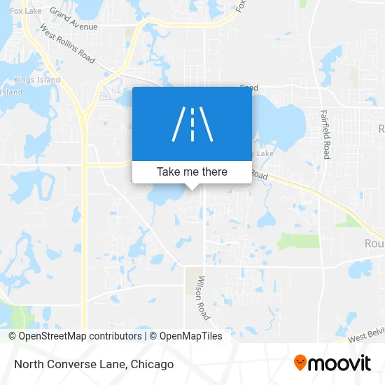North Converse Lane map