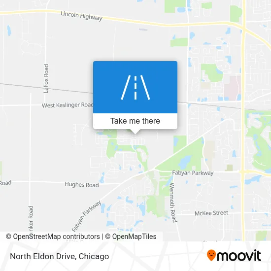 North Eldon Drive map