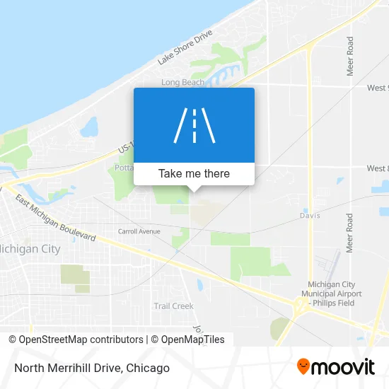 North Merrihill Drive map