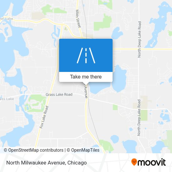 North Milwaukee Avenue map