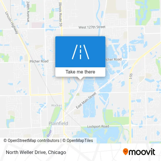 North Weller Drive map