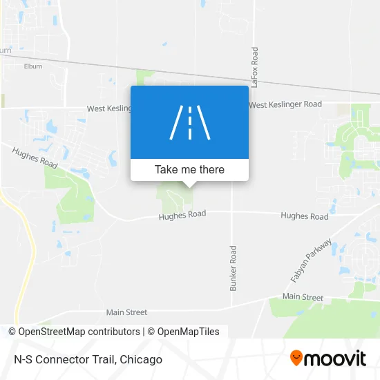N-S Connector Trail map