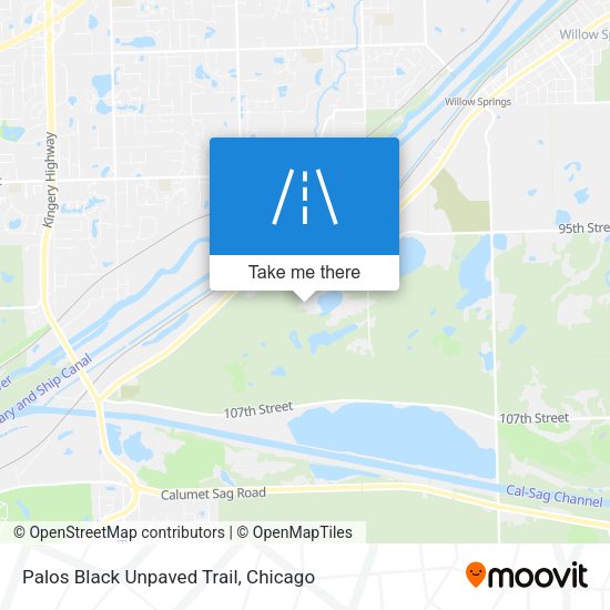 Mapa de Palos Black Unpaved Trail