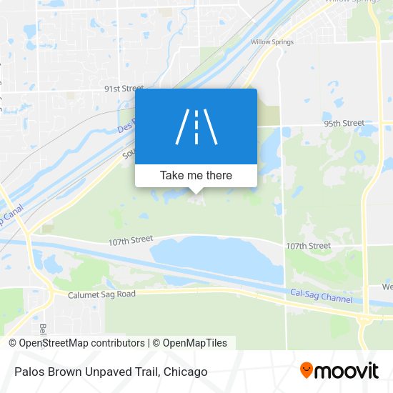 Palos Brown Unpaved Trail map