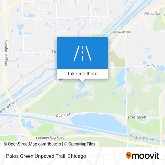 Palos Green Unpaved Trail map