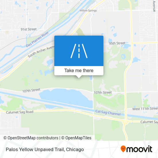 Palos Yellow Unpaved Trail map